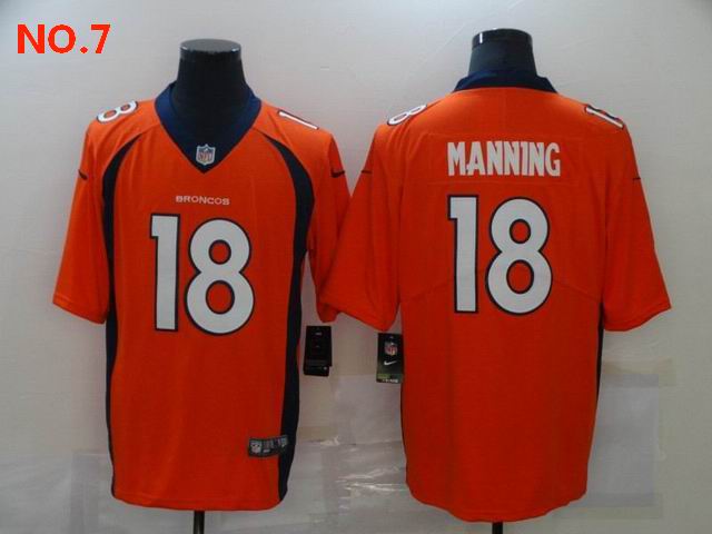 Men's Denver Broncos 18 Peyton Manning Jersey NO.7 ;